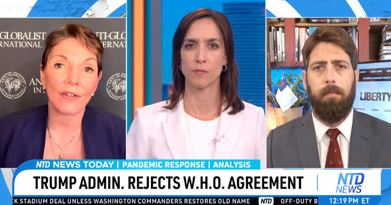 U.S. Rejects the WHO Agreement – Reggie Littlejohn, Alex Newman, Stefania Cox NTDTV Interview